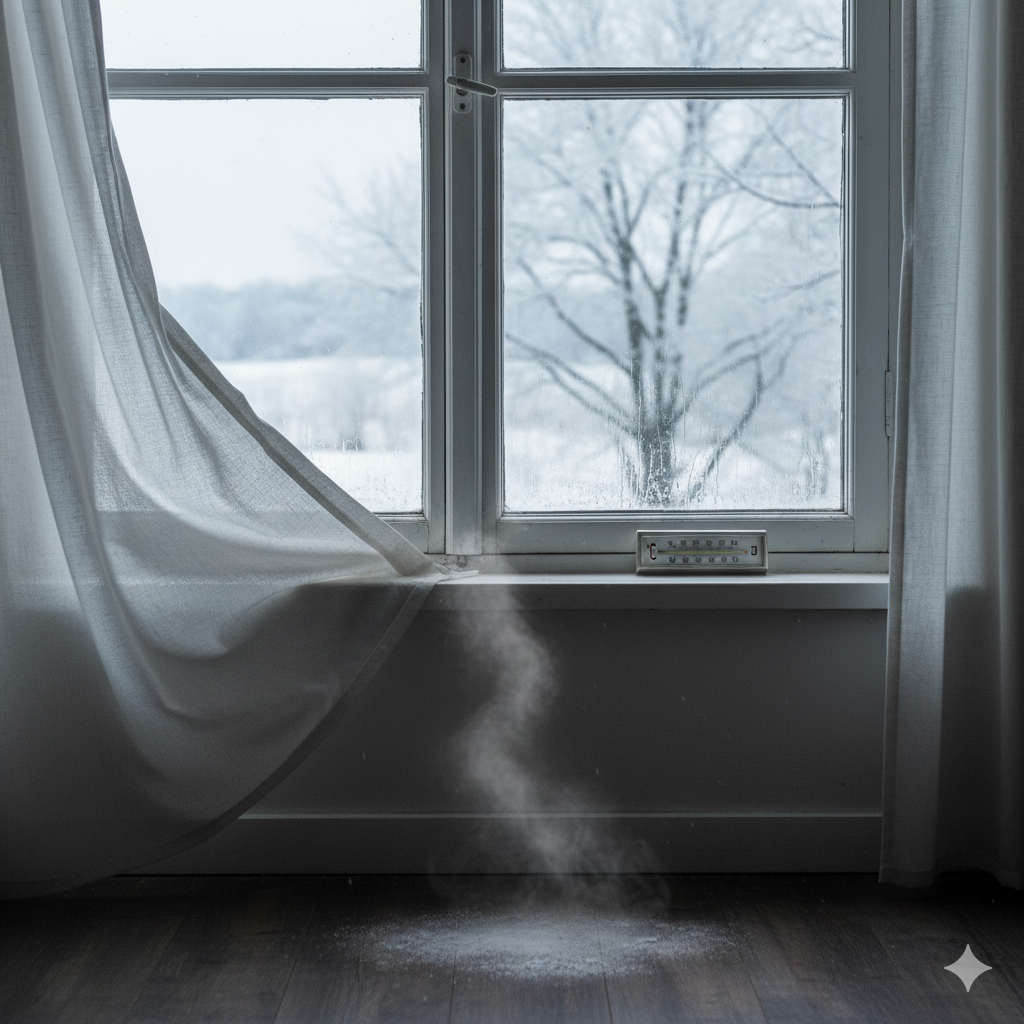 窓際が寒い原因は暖房不足ではありません｜コールドドラフト現象と本当に効く窓対策