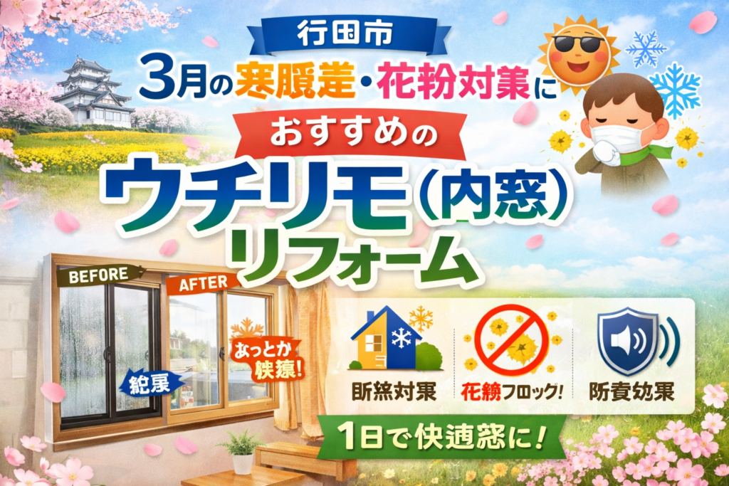 🌸3月スタート！寒暖差と花粉に負けない住まいづくり🌸