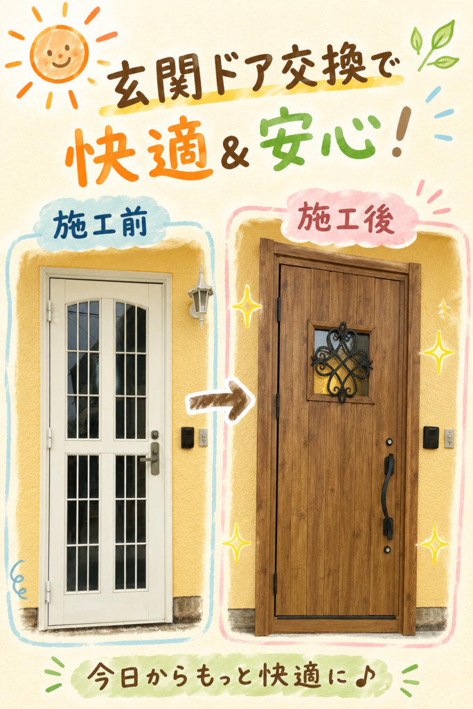 【群馬県伊勢崎市】暑さに強い家へ！内窓・窓交換・玄関ドア交換で住まいをまるごと断熱リフォーム🌞
