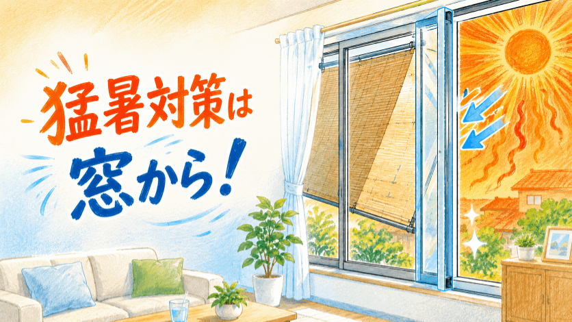 🌞埼玉県の猛暑対策は窓から！エアコンだけに頑張らせない快適リフォーム