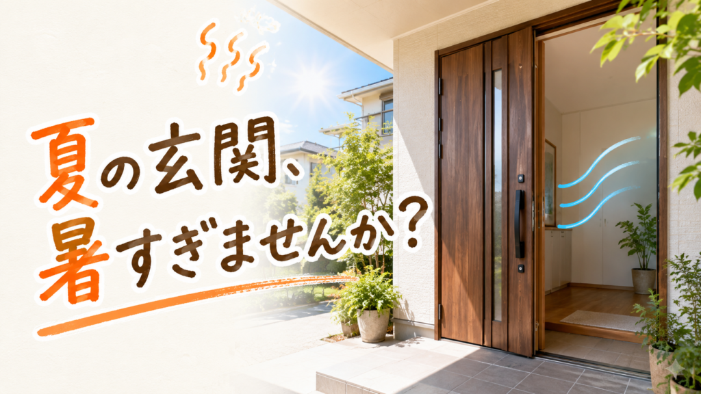 【羽生市の玄関リフォーム】玄関を開けた瞬間、暑すぎる！その原因は玄関ドアかもしれません🚪☀️