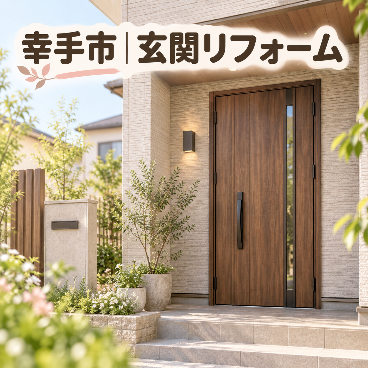 【埼玉県幸手市】玄関ドア交換で住まいを快適に！防犯・断熱・使いやすさを一日で改善🚪✨