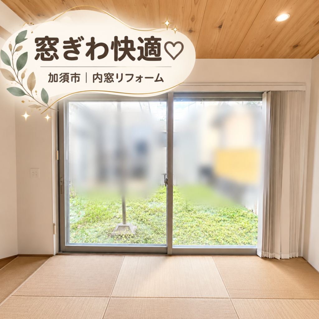 9月なのに、窓ぎわがまだ暑い！？加須市で内窓リフォームしました🪟✨