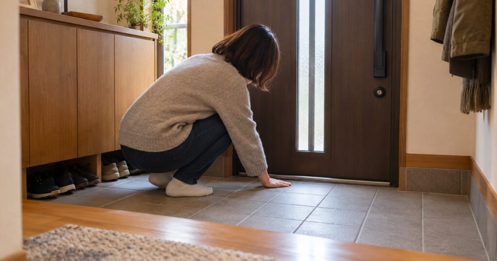 玄関のたたきが冷たい…ドアのすき間だけが原因？｜太田市
