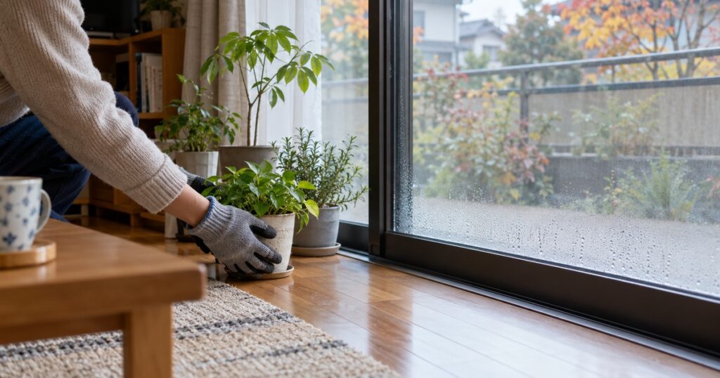 窓辺の観葉植物が寒そう…置き場所と結露対策｜加須市